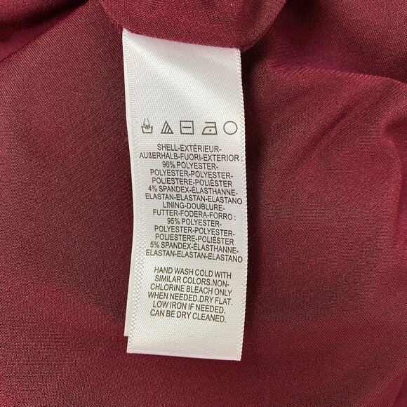 Dress The Population Camden Mermaid Hem Evening Gown – Burgundy, XL - Picture 9 of 12